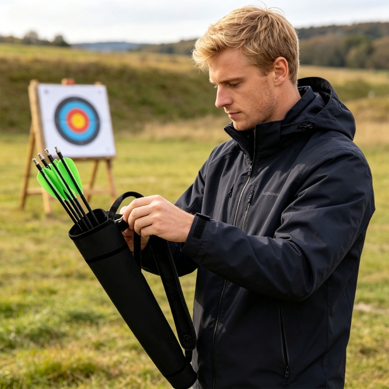 Quiver Arrow Back - ยิงธนูผู้ถือผู้ใหญ่ลูกศร Quivers สะโพกกลับ Quivers เอวด้านข้างลูกศรกระเป๋า Recurves