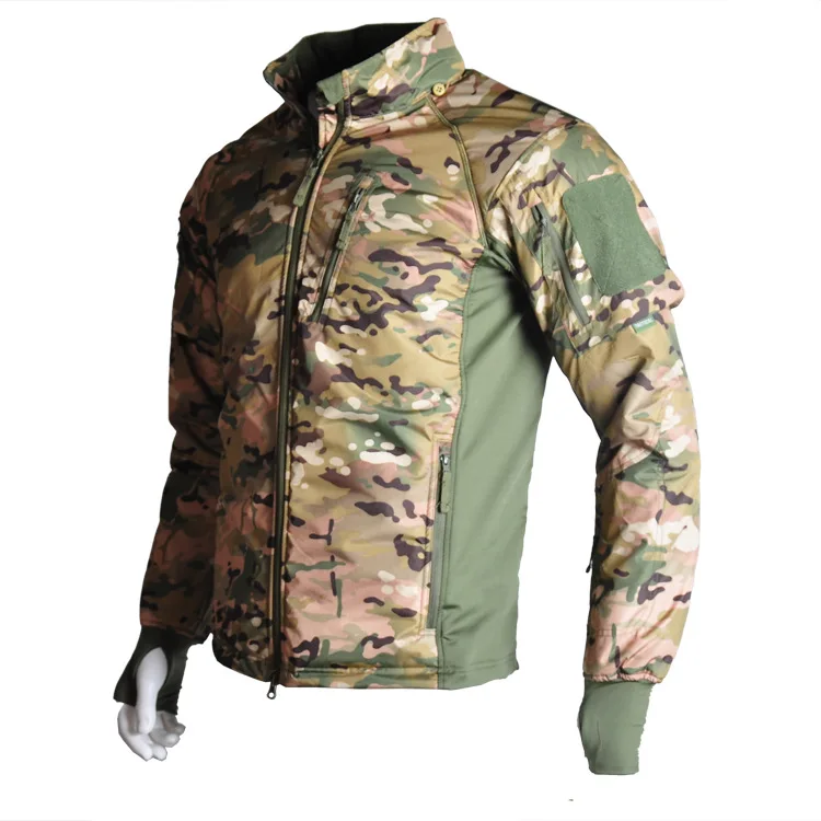 Outdoor Hunting Coat - เดินป่าเสื้อแจ็คเก็ตยุทธวิธีผู้ชายความร้อนแจ็คเก็ตWindproof Warm Hooded Coat Windbreakerขี่จักรยานกลางแจ้งการล่าสัตว์Camping Coats