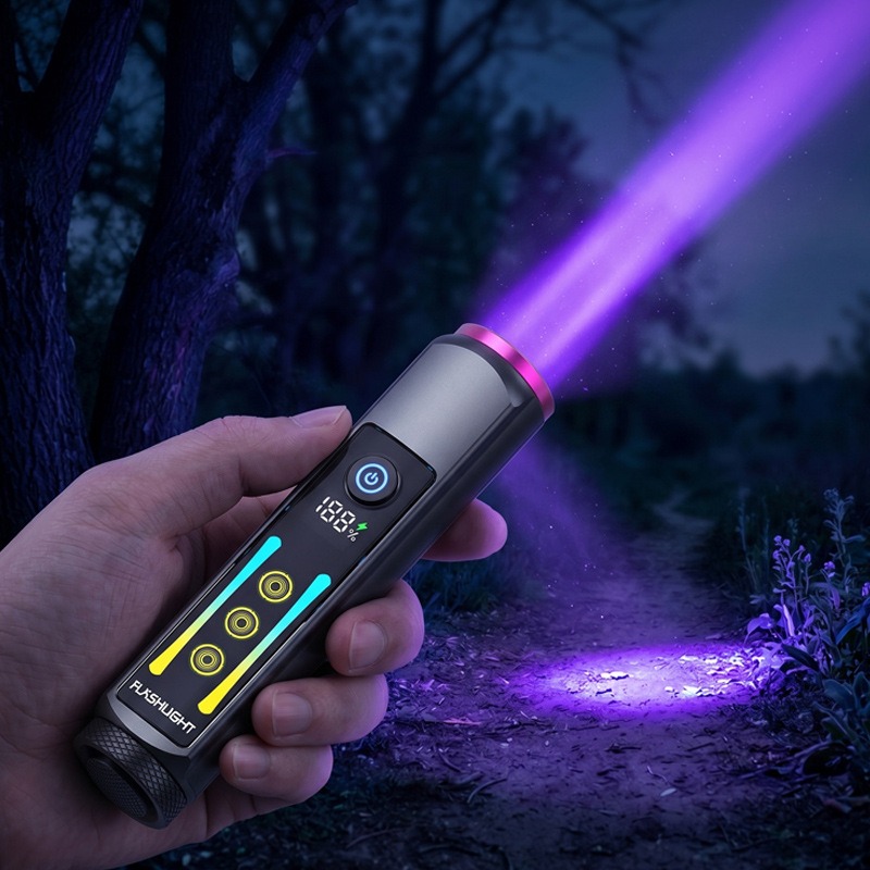 ไฟฉาย LED กำลังสูง 365 นาโนเมต - Tactical Flashlight Rechargeable บทวิจารณ์และราคา