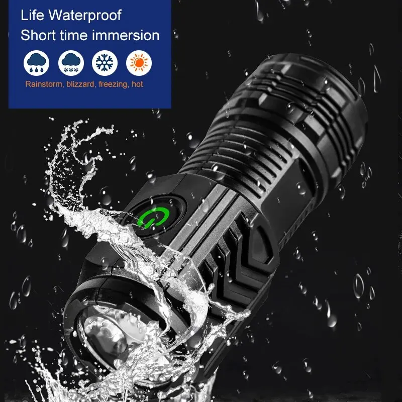 ไฟฉายพกพาขนาดเล็ก 3 LED แบบมือ - Tactical Flashlight Rechargeable บทวิจารณ์และราคา