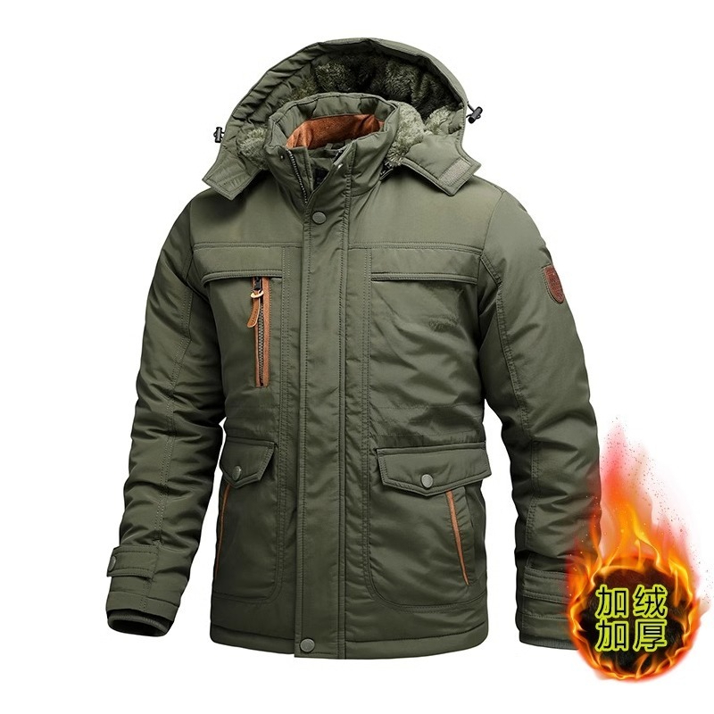 เสื้อแจ็คเก็ตบุหนาขนาดใหญ่สำหร - Outdoor Hunting Coat บทวิจารณ์และราคา