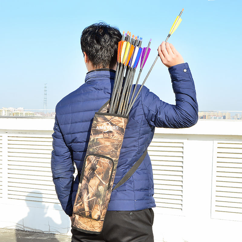 Camo Canvas Back Quiver แบบพกพ - Quiver Arrow Back บทวิจารณ์และราคา