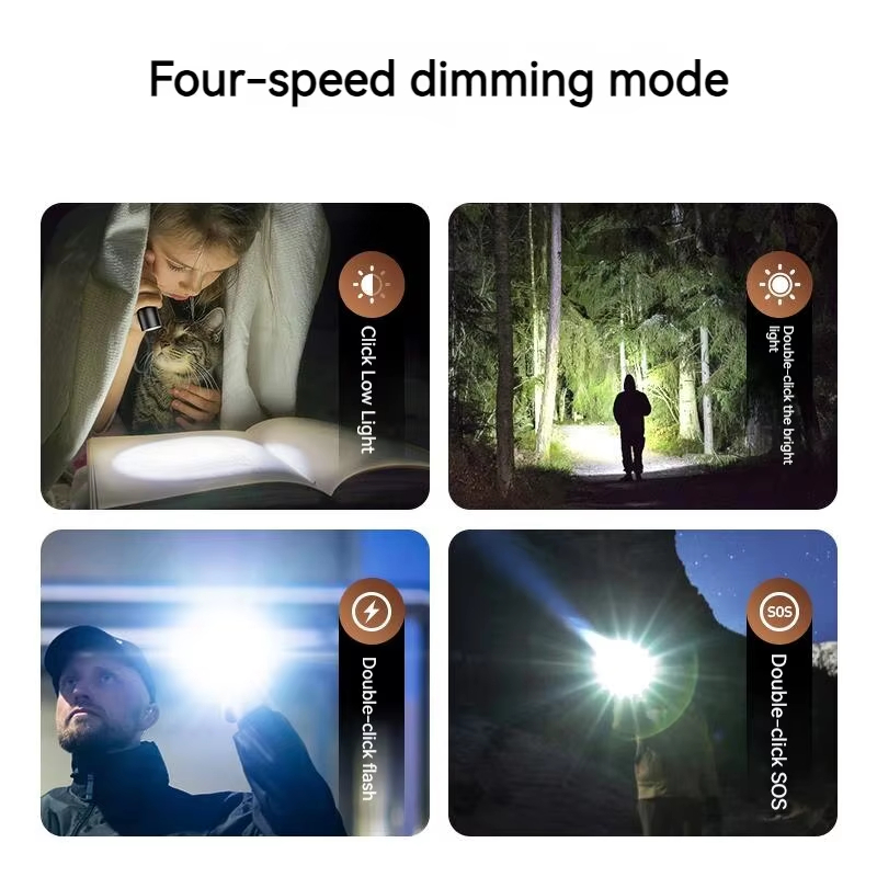 ไฟฉายพกพา EDC 1200LM, ไฟฉายยุท - Tactical Flashlight Rechargeable บทวิจารณ์และราคา