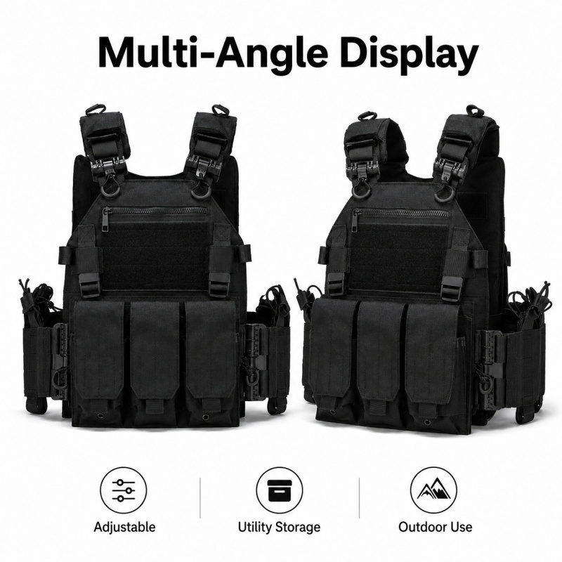 เสื้อกั๊กยุทธวิธีโพลีเอสเตอร์พ - Outdoor Hunting Vest บทวิจารณ์และราคา