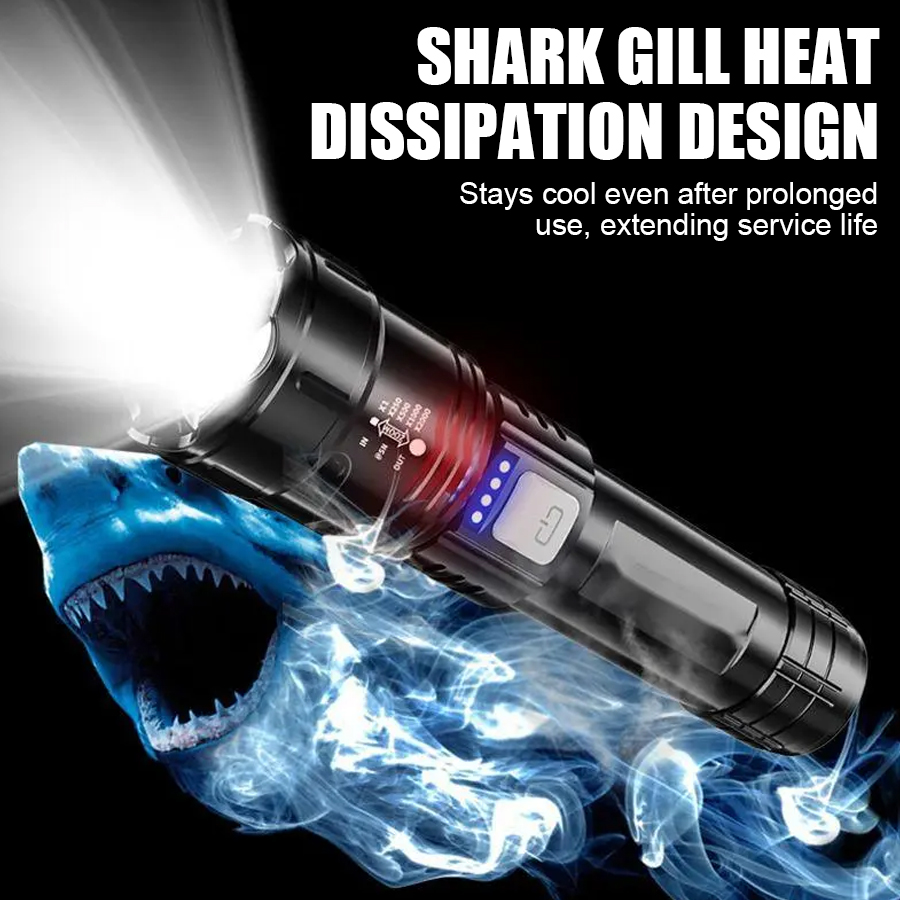 ไฟฉาย LED พลังงานสูง P50 แบบชา - Tactical Flashlight Rechargeable บทวิจารณ์และราคา