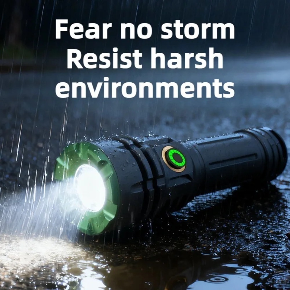 ไฟฉาย LED สว่างมาก 2000 ลูเมน  - Tactical Flashlight Rechargeable บทวิจารณ์และราคา