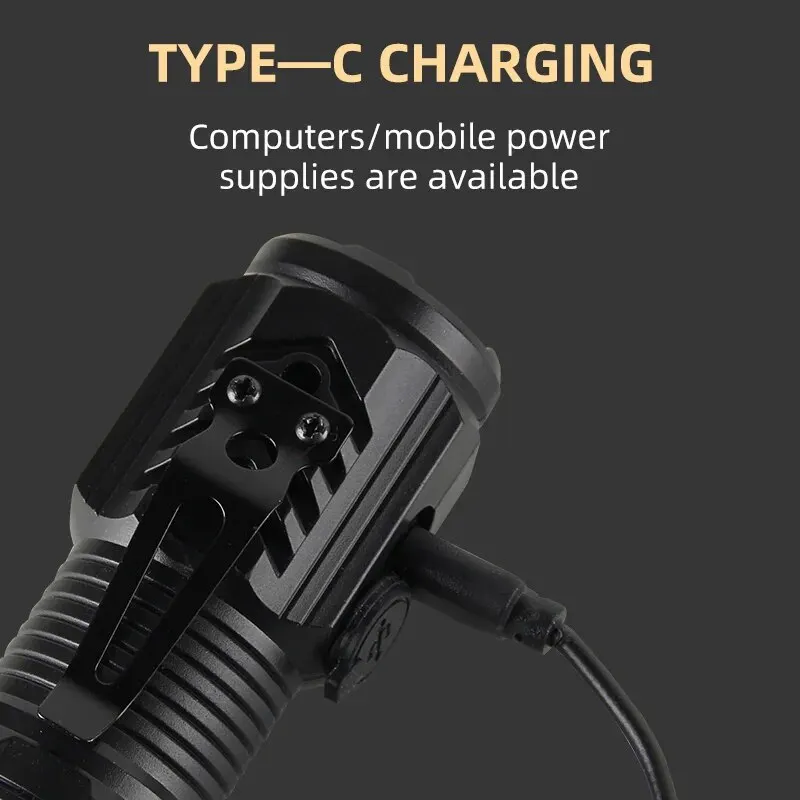 ไฟฉายพกพาขนาดเล็กแบบ LED พลังส - Tactical Flashlight Rechargeable บทวิจารณ์และราคา