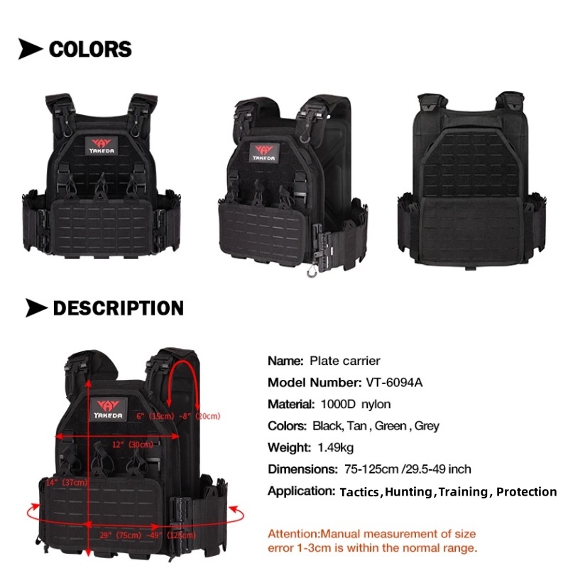 YAKEDA เสื้อกั๊กยุทธวิธี 6094  - Outdoor Hunting Vest บทวิจารณ์และราคา